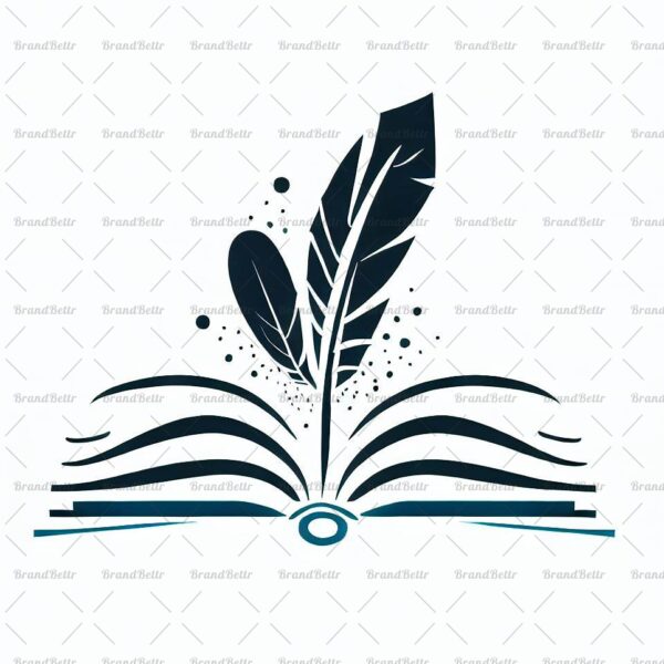 Offenes Buch und Feder